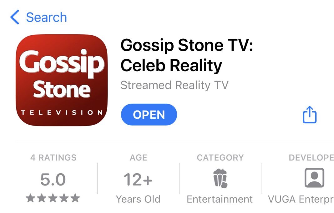 Gossip Stone TV iOS app